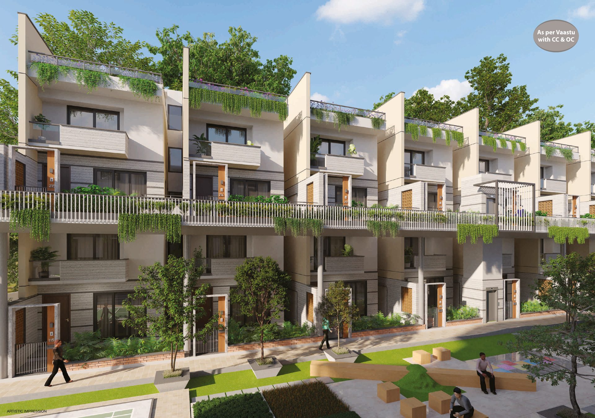 Anand Somu Aarush Row House Elevation