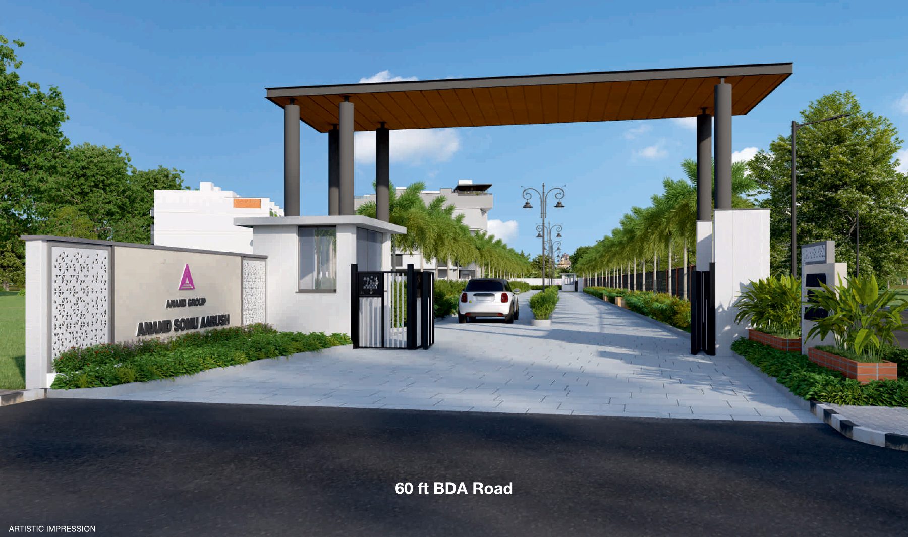 Anand Somu Aarush Exclusive Entrance Road